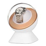 VelutsTech Single Watch Winder for Automatic Watches - Ultra-Quiet Japanese Motor, Automatic Watch Winder Box with Built-in LED Light, Adjustable Watch Pillow for Large & Small Watches