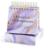 Daily Flip Calendar with Inspirational Quotes - Motivational Perpetual Calendar Desk Office Home Decor for Women, Gifts Desk Accessories for Girls Positive Affirmations