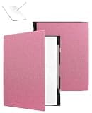 Case for Remarkable Paper Pure Tablet 10.3 Inch – Slim Faux Leather with Pencil Holder, Auto Sleep/Wake, Lightweight Shockproof Protective Shell (Pink)