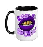 Purple Picture That! Purple Graphic Ceramic Mug, Black/White, 15oz