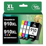 EASY PRINT EASY PRINT Compatible Ink Cartridge Replacement for HP 910XL Ink Cartridges Combo Pack to Use with OfficeJet Pro 8025 8020 8035 8030 8028 8010 Series Printer (4 Pack)