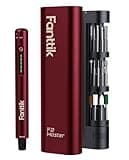 Fanttik F2 Master Mini Cordless Rotary Tool Kit, NeoPulse Motor, 5 Speed, 25000 RPM, Revostor Hub, 35 Accessories, Engraving Pen, for 3D Printer Sanding, Polishing, Drilling, Carving, DIY Crafts - Red