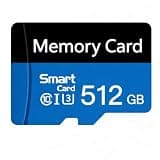 512GB TF Card with Adapter,SD Card,High Speed Memory Card, UHS-I C10 A1 Memory TF Card for Tablet/Camera/Mobile Phone/Game Console -blue1
