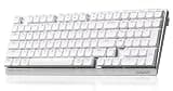 AUSDOM Wireless Mechanical Silent Office Keyboard, Low-Profile Linear Switches, Tri-Mode BT/2.4G/USB-C Computer Keyboard with Number Pad, Hot Swappable Illuminated Performance Keyboard