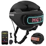 Bike Helmet Adult Men Women: Smart Bike Helmet Bicycle Helmets with Light for Mountain Bike Road Cycling Electric Scooter Skateboard Roller Skating Ebike Bike Helmets for Adults Teen Helmets Black