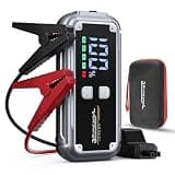 7000A Jump Starter Pack for Car, 12V Portable Jumper Starter (up to All Gas 8.0L Diesel Engine) with LCD Display, Jump Box Charger with Lithium Battery, QC3.0 & 4 LED Light Modes