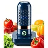 Fruit and Vegetable Washing Machine 250min Working Time, Wireless Charging, Portable,No Scrubbing, (Blue)