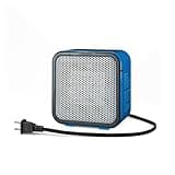 Amazon Basics Ceramic Portable Mini Space Heater for Office Desk, Fast Heating, Efficient, Indoor Use, 500W, With Tip-Over Protection, Lightweight 1.4 lbs, Blue, 5.9 x 3.2 x 6 inches