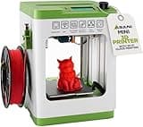 Fully Assembled Mini 3D Printer for Kids and Beginners - Complete Starter Kit with Auto Leveling 3D Printing Machine, 10M PLA Filament, and SD Card - WiFi 3D Home Printer for MAC Windows Linux (Green)
