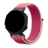 FVBBVCKAA Nylon Loop Watchband Fit For Garmin Forerunner 735XT Wristband Watch Band For Forerunner 735 220 230 235 620 630 Bracelet Strap(Pomegranate)