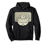 Circleville Ohio Map Vintage 1836 Pickaway County History Pullover Hoodie