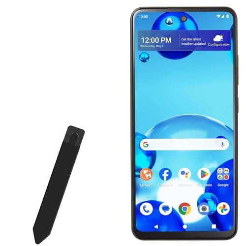 BoxWave Stylus Pouch Compatible with HMD Vibe - Stylus PortaPouch, Pen Stylii Holder Carrier Portable Self-Adhesive - Jet Black