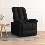 HKLGBVCR Fabric Recliner Chair with Adjustable Backrest and Footrest, Thick Padded Seat and Armrests, Durable Upholstery, Easy Assembly with Manual Included