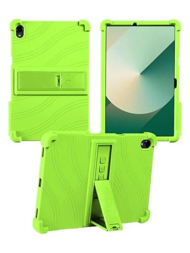 Case for Samsung Galaxy Tab S11 11-inch (2025, SM-X736B/ SM-X730) Case - Soft Silicone, Adjustable Stand, Pen Holder Included (Green)