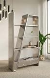 Handmade Aviator Tail Fin Bookshelf, Industrial Aluminum Shelving Unit, Riveted Airplane Wing Display with Storage, Modern Loft Library