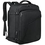 MATEIN Large Travel Backpack, Carry on Backpack for Men Women, Water Resistant Lightweight Expandable Daypack, Business Weekender Backpacks, Gifts for People who Travel, Black