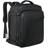 MATEIN Large Travel Backpack, Carry on Backpack for Men Women, Water Resistant Lightweight Expandable Daypack, Business Weekender Backpacks, Gifts for People who Travel, Black