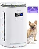 Provirtec Pet Air Purifier for Home with 4 Washable Pre-Filters, H13 HEPA