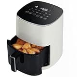 Sweetcrispy 6QT Air Fryer with Window, Square Airfryer Oven 12-in-1 for Family, 400°F Rapid Air Crispy Technology, Roast Bake Dehydrate, Nonstick & Easy-Clean Basket,Off-White