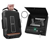 BE-TECH Biometric Gun Safe Bundle, Portable & Handgun Safe Set