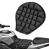 JFT Motorcycle Seat Cushion Air Pad Cover with Built-in Pump for Enduro Sports Street 14x15in Black Reduces Pressure by 30% for Long Rides Electric Mopeds