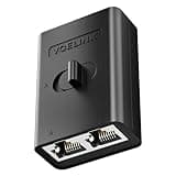 VCELINK 2 Pack RJ45 Network Switch, Ethernet Splitter 2-in 1-Out or 1-in 2-Out, Power-Free Passive Ethernet Selector 1000Mbps Cat6/ Cat5e/ Cat5, PoE, Slide Switch, RJ11, RJ12, 2 Pack