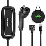 AplysiaTech Level 1+2 EV Charger, 16Amp 110-240V, Portable SAE J1772 Electric Car Chargers, Plug-in EV Charging Station for Home,21 Ft Level 2 Charger Cable NEMA 6-20Plug(Tesla Need Adapter)