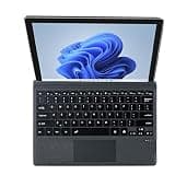 QUARK Surface Pro 7 Keyboard,Ultra-Slim Type Cover for Microsoft Surface Pro 7+/6/5/4/3, 12.3 inch, 7 Colors Backlit Wireless Keyboard with Touchpad, Strong Magnetic, for Work and Travel Black
