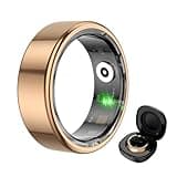 COLMI R02 Sports Tracking Smart Ring, Multiple Sports Modes, Record time, Steps, Calories, Suitable for Men and Women, Heart Rate, Blood Oxygen, Sleep, with Charging Compartment. (Rose Gold, #10)