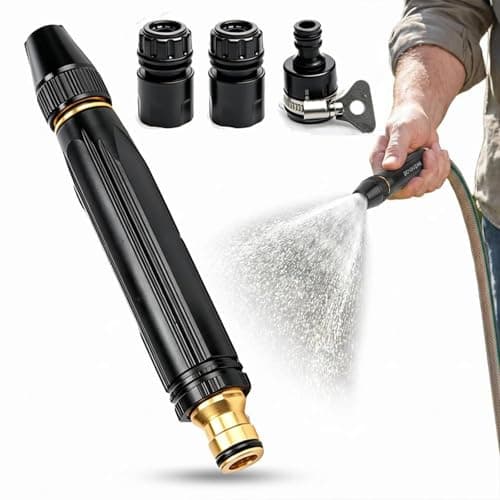 Pressure Washer Hose Adjustable Twist Hose Nozzle Jet Sweeper Nozzle Adjustable Spray, For Cleaning Yard Pets Car