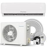 Mountman 12000BTU Mini Split AC/Heating System, 115V 19 SEER2 Energy Efficient Mini Split Air Conditioner with Heat Pump, Cools Up to 750sq.ft, Ductless Inverter AC Unit with Pre-Charged Condenser