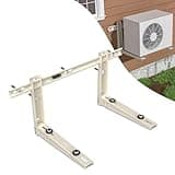 Mini Split Wall Mounting Bracket: AC Wall Mount Bracket for 7000 to 12000 BTU Outside Minisplit Ductless Air Conditioner, Heavy Duty Mini Split HVAC Heating System Bracket, Max 400lb Capacity