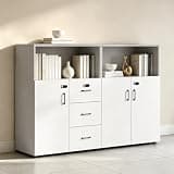 YCZYCZ Lateral File Cabinet with Lock, Metal Office Storage Cabinet, 2 Drawer Lateral File Cabinets for Home Office, A4 Letter Size, Heavy Duty Steel Filing Cabinet for Documents Storage
