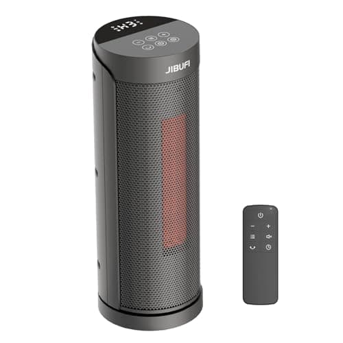 Portable Heater - 700W/1000W/1500W space heater for indoor use, fast heating ceramic fan heater for room, office and indoor use, Black