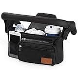 Momcozy Universal Stroller Organizer with Insulated Cup Holder Detachable Phone Bag & Shoulder Strap, Fits for Stroller Like Uppababy, Baby Jogger, Britax, BOB, Umbrella and Pet Stroller