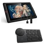XPPen Artist 15.6 Pro V2 Drawing Tablet with Screen & Mini Keydial ACK05 Wireless Shortcut Keyboard