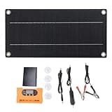 6W 12V Monocrystalline Solar Panel Portable USB Type C Output for Outdoor Camping Travel
