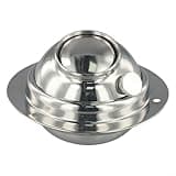Stainless Steel Spherical for exhaust Hood for Kitchen Fresh Air System Adjustable Ventilation Outlet (110#)