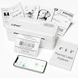 Labeer Bluetooth Thermal Label Printer, Printer+20 Pieces Thermal Paper