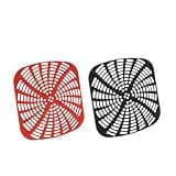 2 PC Reusable Silicone Liner Set For, Compatible For Ninja, Compatible For Foodi, AG300 AG300C AG301C AG302 AG400 Indoor Grill Accessories
