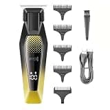 DAXXIN Hair Clippers, Hair Cutting Machine Man Clippers Cordless Rechargeable Cut Electric(Yellow)