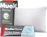 Mueller Nirvana Adjustable Cervical Memory Foam Pillow, Odorless Neck Pillows for Pain Relief, Orthopedic Pillow for Side, Back, Stomach, Hypo-Allergenic and Breathable, CertiPUR-US Certified