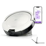 Shark Navigator Robot Vacuum with SmartPath Navigation and Self-Cleaning Brushroll, Powerful Suction, for Carpets & Hard Floors, White, AV2120