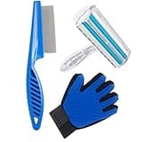 Ultimate Pet Kit - Pet Hair Removal Brush - Pet Grooming Glove - Pet Nit Comb - Your Ultimate Solution to All Pets Problems - Dog grooming kit - Cat grooming kit