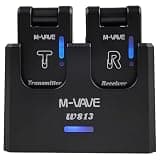 M-VAVE WS-13 5.8 GHZ Wireless Guitar System,Wireless Guitar Transmitter&Receiver with Charging Case,Guitar Wireless Accessories for Electric Guitar Audio Samplers (WS-13 Black)