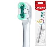 Colgate Total Battery Powered Electric Toothbrush, 1 Pack, Soft Bristle Battery Toothbrush for Adults, Includes 2 AAA Batteries and Built In 2 Minute Timer, Sensitive and Regular Brushing Modes, White