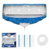 Mini Split Cleaning Bag | 360 Waterproof Design | Fits Systems 27in - 39in Long | Mini Split Cleaning Kit Includes Overspray Guards and Drain Hose
