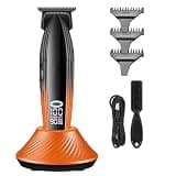 DAXXIN Hair Clippers, Electric Clipper 9000 RPM Professional Hair Trimmer Gradient Color Metal Body Carving Push Shear