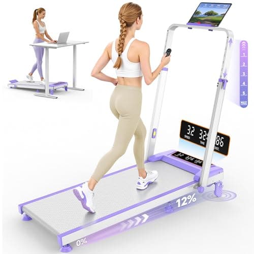 Trisomy Walking pad Treadmill with Handle bar