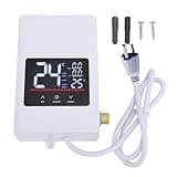 Eujgoov Water Heater Mini Constant Temperature Electric Heating Device Portable Tankless Hot Water System for Kitchen Bathroom Apartment RV Household Shower Use White (US Plug 110V 3000W)